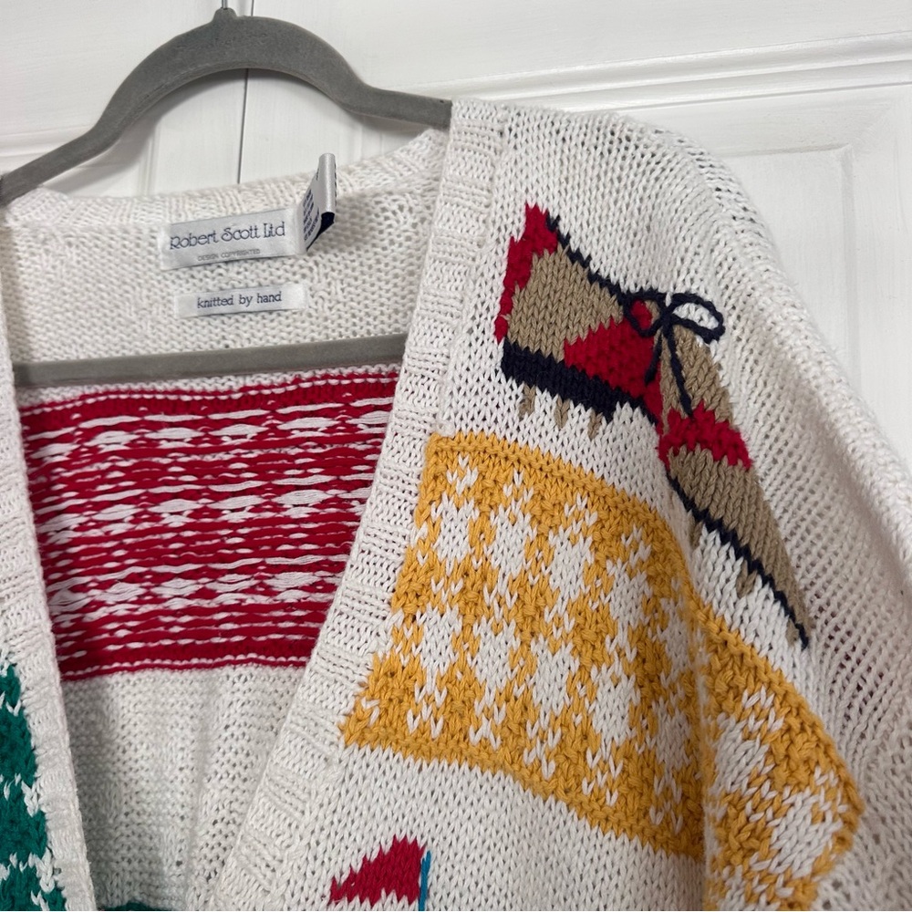 Vintage 90’s Robert Scott Ltd hand-knit Golf Cardigan - Picture 5 of 9
